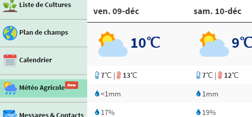 météo agricole