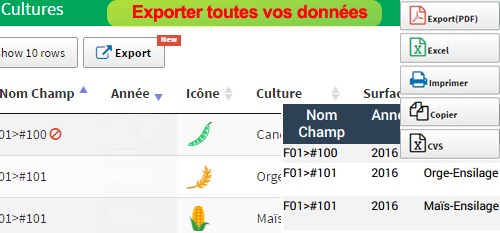 plan de rotation cultures assolement excel